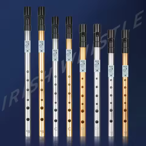 NAOMI Ireland Flute Tin Penny Whistle Professional Irish Whistle Flute Plated Irish Whistle Woodwind