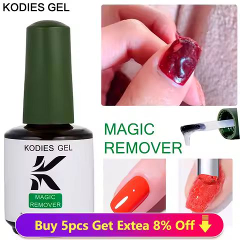 KODIES GEL Magic Remover Gel Nail Polish 15ML Strong Burst Semi Permanent Gel Remover Cleanser Liqui