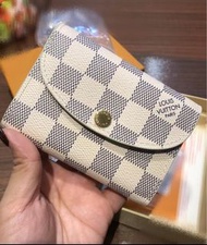 Louis Vuitton Wallet cardholder coins bag LV短銀包 白色格仔散子包