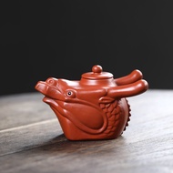 Yixing Authentic Purple Clay Teapot Genuine Handmade Zhu Nu Clay Dragon Teapot Home Use Gongfu Tea S