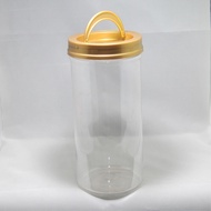 Biscuit Container/cracker barrel with colour lid/Food plastic container/PET 108