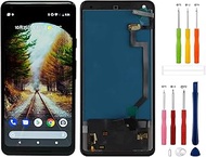 TFT LCD Digital Display Replacement Compatible with Goo-gle Pixel 2 XL G011C 6.0'' (Black Without Fr
