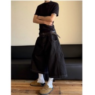 baggy jeans men y2k y2k jeans American Retro Wide-Leg Cropped Shorts - Baggy Jeans for Men & Women |