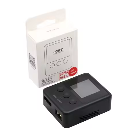 ISDT 608PD Lipo Balance Charger Discharger 240W/10A DC & 140W/5A PD Smart Digital Charger for LiPo/L