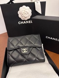 Chanel classic small flap wallet 銀包