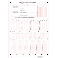 200 sheets of high school multiple choice exam sheets - Model QM2025 - A4 80gsm - Used for QM2025 ex