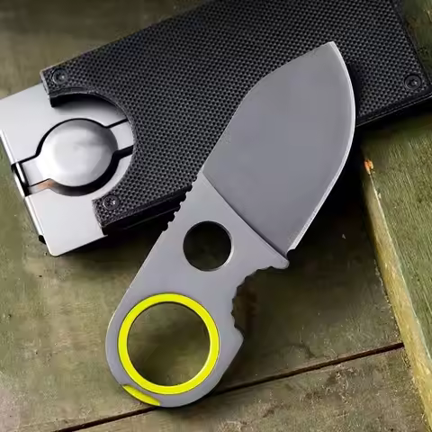 Portable Pocket Knife EDC Camping Multi-tool Fixed Blade Keychain Knife Multi-purpose Mini Fruit Kni