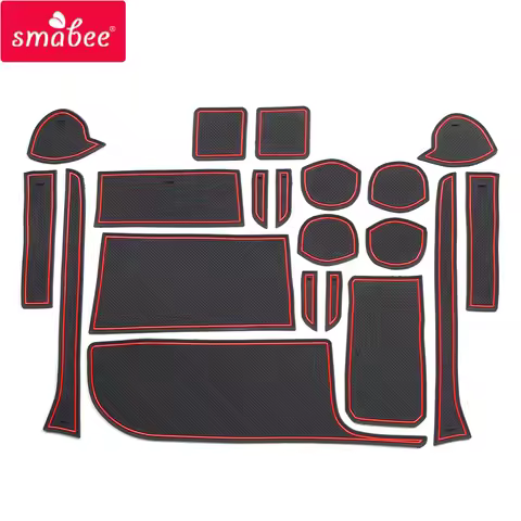 Smabee for Suzuki SOLIO D2 Anti-Slip Gate Slot Cup Mat Non-Slip Door Groove Pad Interior Accessories