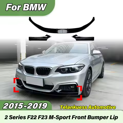 For BMW 2 Series F22 F23 M-Sport 2015 2016 2017 2018 2019 Automobile MP Style Front Bumper Lip Sport