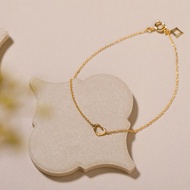 line heart bracelet GD 無鎳手鍊 成熟愛心手鍊 金色