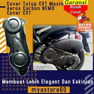 MESIN Aerox Carbon NEMO CVT Engine Cover Aerox CVT Cover Yamaha Aerox Spare Parts Variation Accessor