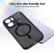 OPPO Reno 14F 5G Case Matte Black Magnetic Attraction Casing For OPPO Reno 14F 5G Phone Case