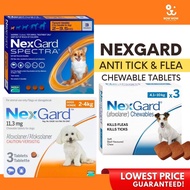 2024 Nexgard Spectra and Nexgard Afloxaner Control Anti Ticks  Fleas Chewable 1Tablet for Dogs  Pupp