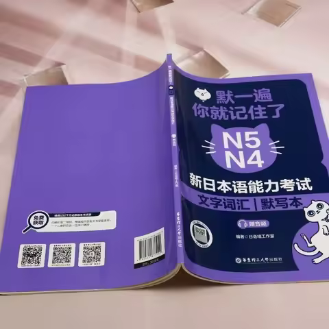 JLPT N5 N4 Vocabulary Dictation Book Japanese Language Proficiency Test Words Practice Workbook with