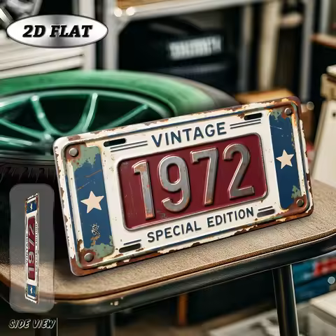 2D Flat - 【2D Flat】 2D Flat - [2D Flat] 1pc Vintage Metal Aluminum Sign | 1972 Special Edition, 2D F