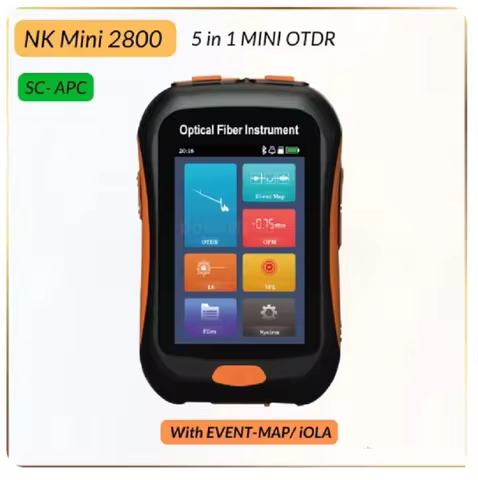 Active Fiber Test 1550nm 80km Optical OTDR Tester Mini Reflectometer with Event Map VFL OLS OPM Touc