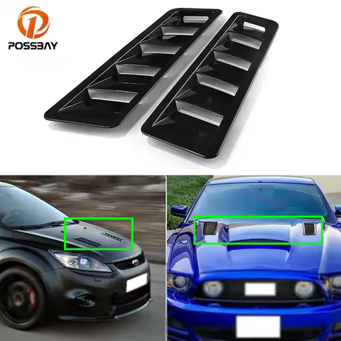 Car Front Bonnet Hood Vent Louver Scoop Cover Air-Flow Inlet Cooling Universal for BMW X1 X2 X3 X4 X