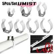 UMISTYDREAMC9 5Pcs Lamp Tube Clip, Fixing Clips Base Tool Spring Terry Clip, With Rubber Protection 