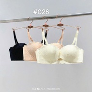 Thin half-foam lace bra without underwire c28 high-quality lace bra
