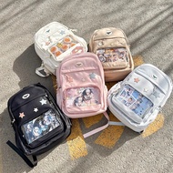 Kawaii Ita Bag Transparent Backpack Doll Display DIY School Bag Ins Stylish Large Capacity Laptop Tr