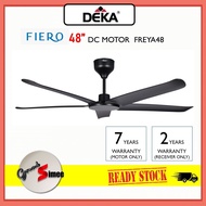 【FIERO FREYA 48】Deka Ceiling Fan 48" Remote Control / Kipas Siling Kawalan Jauh / Silent Motor / Ene