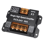 Monochrome Light Strip LED Amplifier Synchronous Signal Power Repeater Amplifier LED Controller 30A 