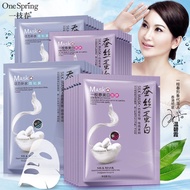 Facial Mask Authentic Silk Protein Facial Mask | One Spring | Anti-ageing | Whitening | Moisturing Mask | Anti-acne mask