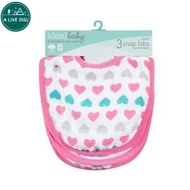 aden + anais - Ideal Baby 口水肩 3件裝 粉紅色