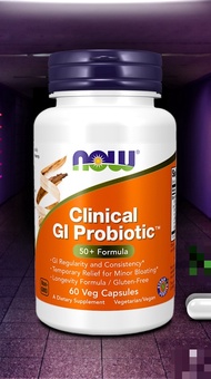 โปรไบโอติก / Clinical GI Probiotic 20 Billion CFU 50+ Formula 60 Capsules by NOW FOODS