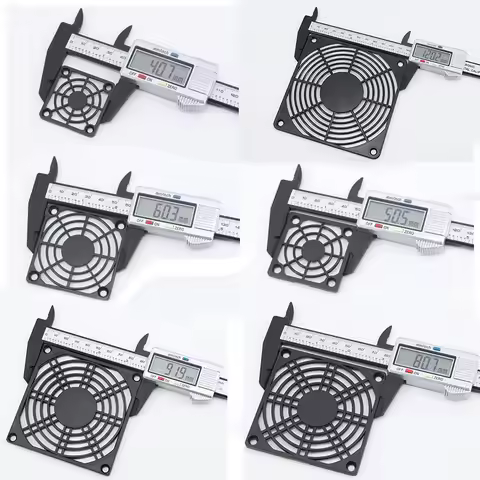4/5/6/8/9/12/15cm Cooling Fan Protective Net Single Piece Plastic Mesh Cover Protective Net Axial Fl