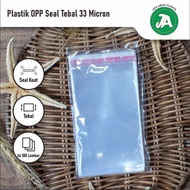 OPP Plastic Glue/Seal 6.5 X 16 Cm Clear Plastic 33 Micron Thickness Contents 100 Sheets
