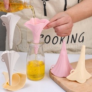 [ Featured ] Ginkgo Leaf Hopper - Morning Glory Folding Funnel - Liquid Powder Dispenser - Washable, Durable, Household, Creative - Oil Alcohol Filling Tool - Kitchen  Accessories