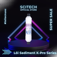 Bộ lõi số 1,2,3,4 K-Pro Series by Scitech (Lõi PP-GAC-CTO-UF) dùng cho máy lọc nước nóng lạnh, máy l