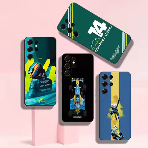 14 F-Fernando A-Alonso Phone Case For Samsung S22,S24,S20,S25,S23,S30,S21,Ultra,Plus,Soft Silicone P