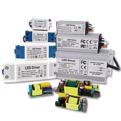 LED Driver Constant Current 300mA 450mA 600mA 900mA 1500mA Lighting Transformers 1W 3W 5W 10W 20W 30