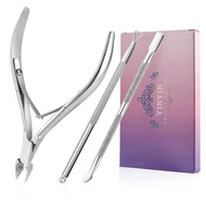 Cuticle Trimmer with Cuticle Pusher and Cutter-YINYIN Cuticle Remover Nippers Professional Stainless