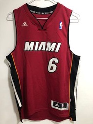 Adidas NBA Miami Heat #6 Lebron James Jersey 2xS 小尺碼