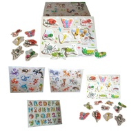 Wooden Plug Toys There Are 8 Designs.​ Jigsaw Puzzle​ Puzzle