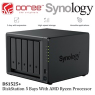 SYNOLOGY DS1525+ NAS DISKSTATION 5 BAYS WITH 2 BUILT-IN 2.5GbE PORTS - DATA BACKUP HOME CLOUD NAS ST