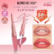 bayfree 2-In-1 Lip Liner & Lip Stain Long  Lasting Waterproof High Pigment Matte Lip Makeup