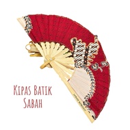 Kipas Tangan Fan Batik Sabah Souvenir Doorgift weeding
