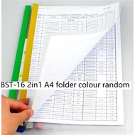 2in1 sucker rod A4 clear folder L31*W22CM