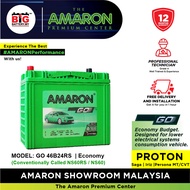 [Professional Replacement] 46B24RS | NS60RS | AMARON GO Series| PROTON Saga Iriz Persona Wira | Car 