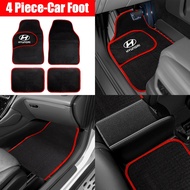 4Pcs Universal Car Floor Mats Compatible for Hyundai IX25 IX35 Elantra Accent HB20S HB20X Lafesta Sh