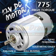 RM755 Dinamo Dc 775 Motor Dc775 12v Hightorsi Besar Diy Perkakas Pertu