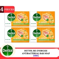 DETTOL Re-Energize Antibacterial Bar Soap 100g