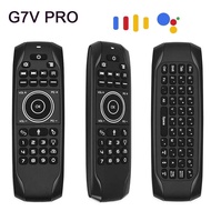 Newest G7V PRO Backlit Gyroscope Wireless Air Mouse with n English keyboard 2.4G Smart Voice Remote 