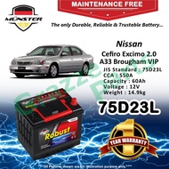 Münster Robust MF CMF 75D23 | 75D23L 60AH Car Battery Bateri Kereta Nissan Cefiro Excimo 2.0 A33 Bro