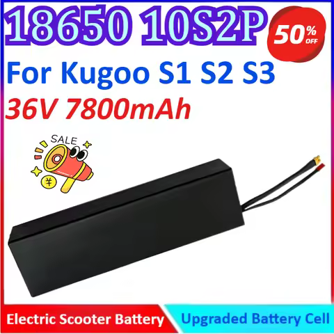 18650 10S2P 36V 7800mAh Electric Scooter Battery For Kugoo S1 S2 S3 with XT60+JST Plug High Quality 