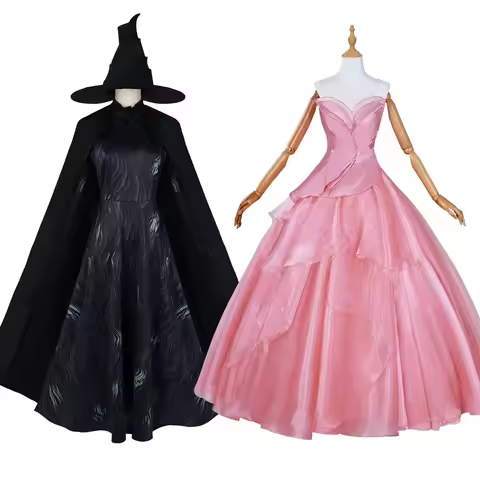 Wicked Glinda Cosplay Costume Elphaba Adult Carnival Uniform Anime Halloween Party Costumes Masquera